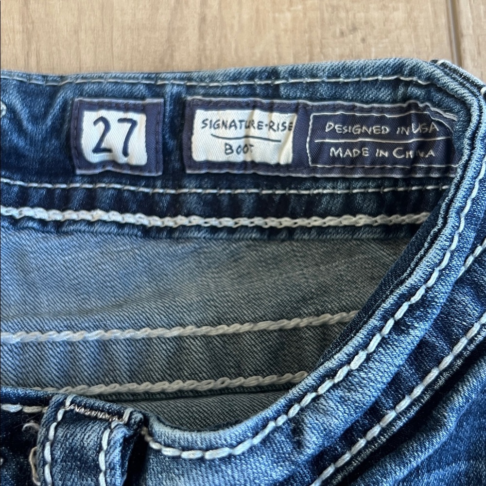 Miss Me Dark Blue Denim Jeans - Picture 4 of 8